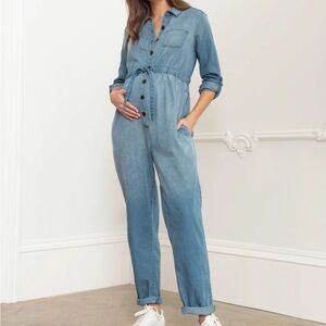 NEW Denim Maternity Jumpsuit